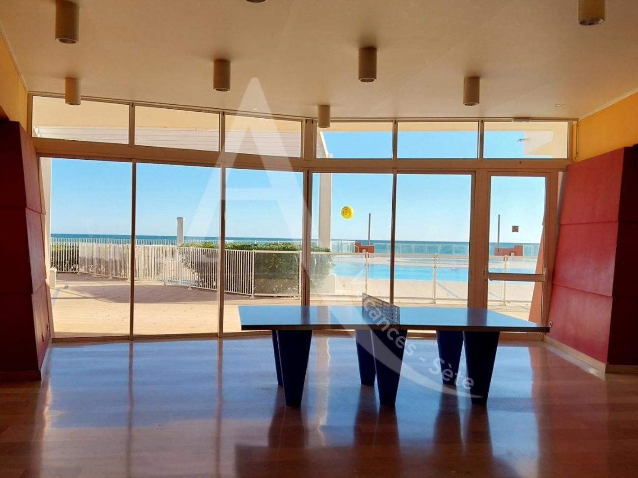 Studio 4 Pers, Pkg, 1Ere Ligne Mer, Piscine, Tennis Sète Exterior foto